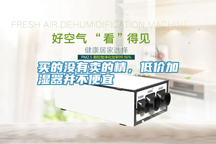 買的沒有賣的精，低價加濕器并不便宜