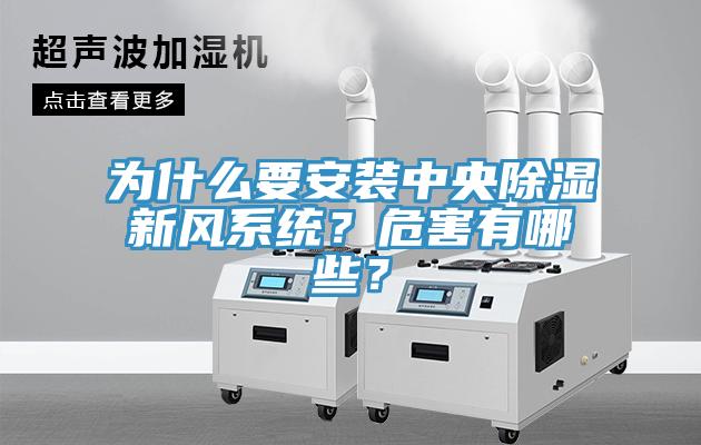 為什么要安裝中央除濕新風系統？危害有哪些？