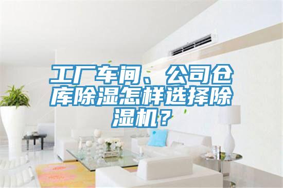 工廠車間、公司倉庫除濕怎樣選擇除濕機？
