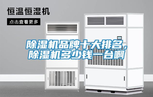 除濕機品牌十大排名，除濕機多少錢一臺啊