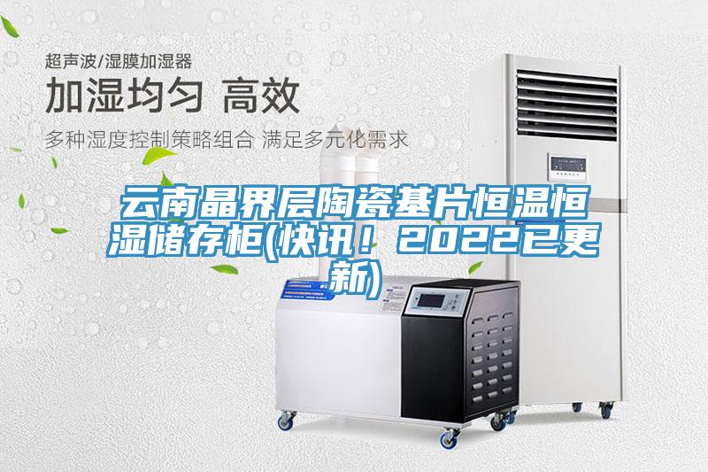 云南晶界層陶瓷基片恒溫恒濕儲存柜(快訊！2022已更新)
