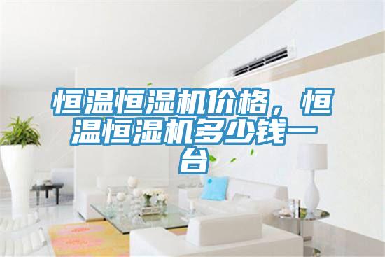 恒溫恒濕機價格，恒溫恒濕機多少錢一臺