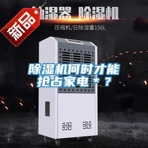 除濕機何時才能搶占家電＊？